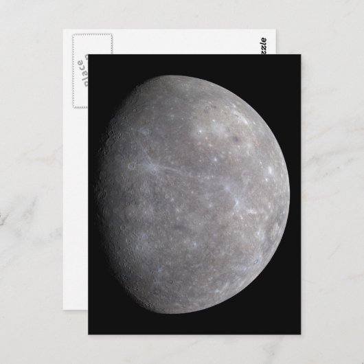 Planet Mercurius in de ruimte Briefkaart (Voorkant / Achterkant)