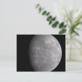 Planet Mercurius in de ruimte Briefkaart (Staand voorkant)