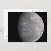 Planet Mercurius in de ruimte Briefkaart (Voorkant / Achterkant)