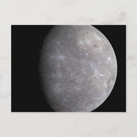 Planet Mercurius in de ruimte Briefkaart (Voorkant)