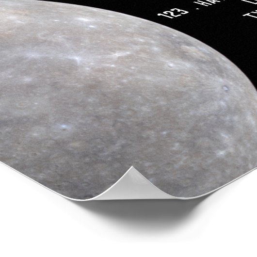 Planet Mercurius, Planetarium Event Adverteren Poster (Hoek)