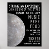 Planet Mercurius, Planetarium Event Adverteren Poster (Voorkant)