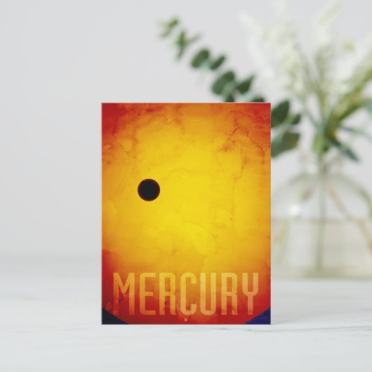 Planet Mercury Briefkaart (Staand voorkant)
