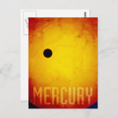 Planet Mercury Briefkaart (Voorkant / Achterkant)