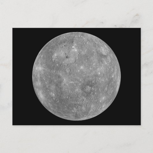 Planet Mercury Briefkaart (Voorkant)