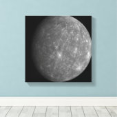 Planet Mercury Canvas Afdruk (Insitu (Houten vloer))