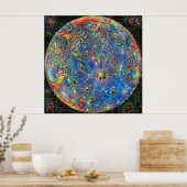 Planet Mercury Deep-Poster Poster (Keuken)