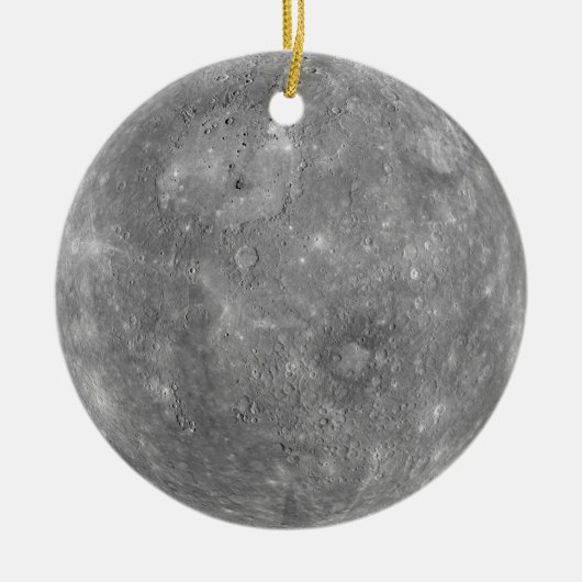 Planet Mercury Keramisch Ornament (Voorkant)