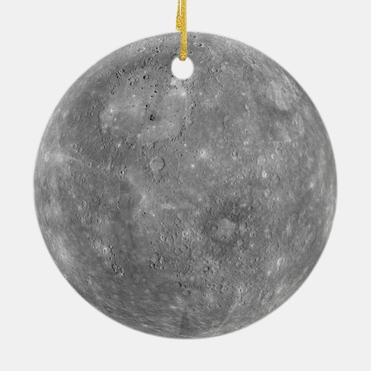 Planet Mercury Keramisch Ornament (Achterkant)