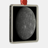 Planet Mercury Metalen Ornament (Rechts)