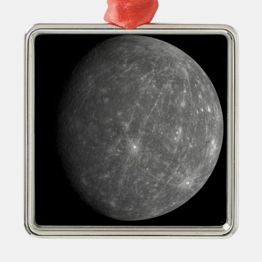 Planet Mercury Metalen Ornament (Voorkant)