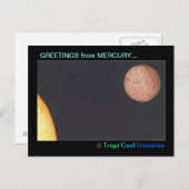 Planet MERCURY postcard Briefkaart (Voorkant / Achterkant)
