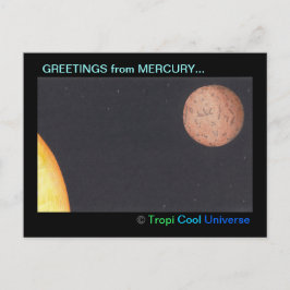 Planet MERCURY postcard Briefkaart