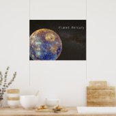 Planet Mercury Poster (Keuken)