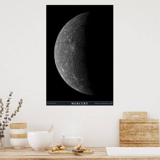 Planet Mercury Poster (Keuken)