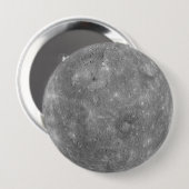 Planet Mercury Ronde Button 4,0 Cm (Voorkant /achterkant)