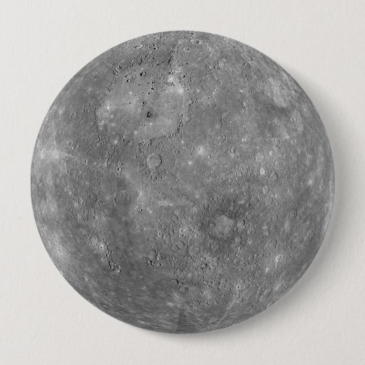 Planet Mercury Ronde Button 4,0 Cm (Voorkant)