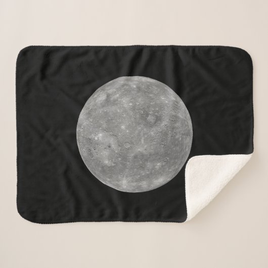Planet Mercury Sherpa Deken (Voorkant (horizontaal))