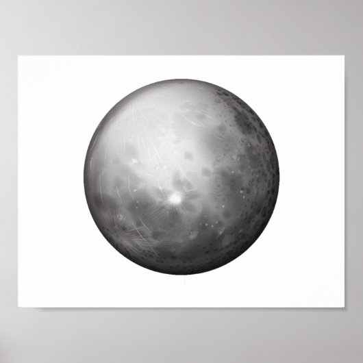 Planet Mercury Space Astronomie Poster (Voorkant)