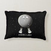 Planet Mercury & Stars Accent Kussen (Achterkant)