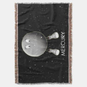 Planet Mercury & Stars Deken (Voorkant Verticaal)