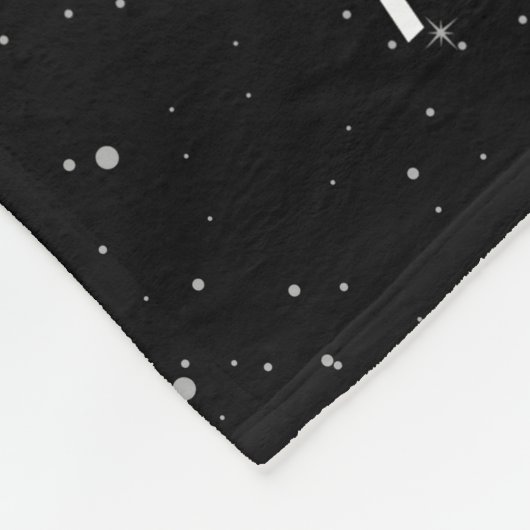 Planet Mercury & Stars Fleece Deken (Hoek)