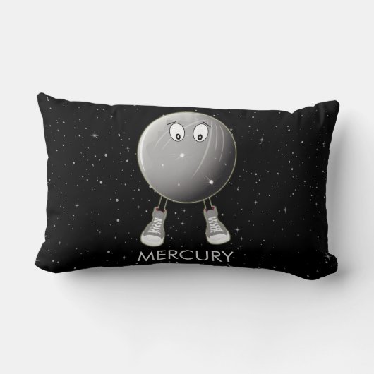 Planet Mercury & Stars Kussen (Achterkant)