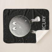 Planet Mercury & Stars Sherpa Deken (Voorkant (horizontaal))