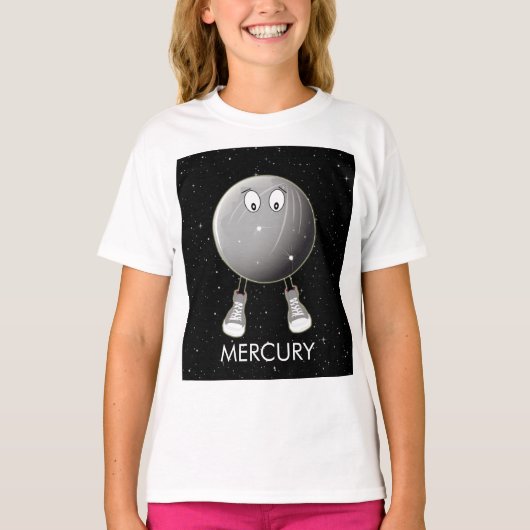 Planet Mercury & Stars T-shirt (Voorkant)