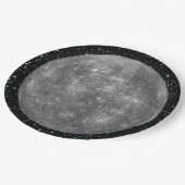 PLANET MERCURY sterachtergrond (zonnestelsel) ~ Papieren Bordje (Gekanteld)