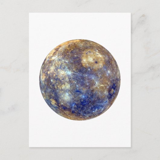 PLANET MERCURY v2 (zonnestelsel) ~~ Briefkaart (Voorkant)