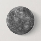 PLANET MERCURY (zonnestelsel) ~ Ronde Button 5,7 Cm (Voorkant)