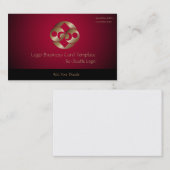 Planet Moon REd and Gold Logo Visitekaartje (Voorkant / Achterkant)