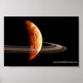 Planet - nabootsing van Geonosis Poster (Voorkant)