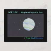 Planet NEPTUNE briefkaart (Voorkant)