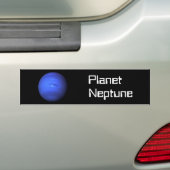 Planet Neptune Car Bumpersticker (Op auto)
