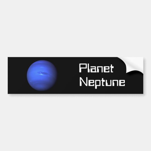 Planet Neptune Car Bumpersticker (Voorkant)