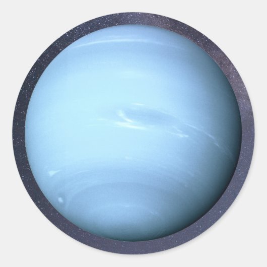 Planet Neptune Classic Round Sticker (Voorkant)