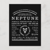 Planet Neptune Gedetailleerd Astronomisch Symbool Briefkaart (Voorkant)