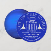 Planet Neptune, het verjaardagsfeestje van de Spac Kaart (Voorkant / Achterkant)