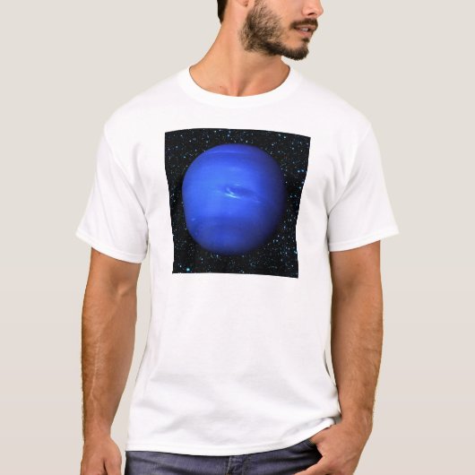 PLANET NEPTUNE met Star Background (zonnestelsel) T-shirt (Voorkant)