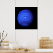 PLANET NEPTUNE natural (zonnestelsel) ~ Poster (Keuken)