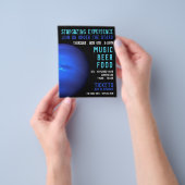 Planet Neptune, Planetarium Event Adverteren Flyer (Hand)