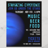 Planet Neptune, Planetarium Event Adverteren Flyer (Voorkant)