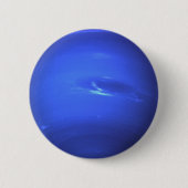 Planet Neptune Ronde Button 5,7 Cm (Voorkant)