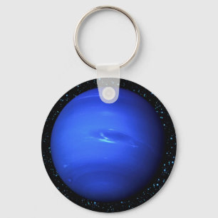 PLANET NEPTUNE Star Background (zonnestelsel) ~~~. Sleutelhanger