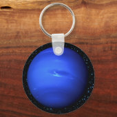 PLANET NEPTUNE Star Background (zonnestelsel) ~~~. Sleutelhanger (Voorkant)