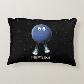 Planet Neptune & Stars Accent Kussen (Achterkant)