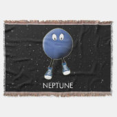 Planet Neptune & Stars Deken (Voorkant)