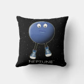 Planet Neptune & Stars Kussen (Achterkant)